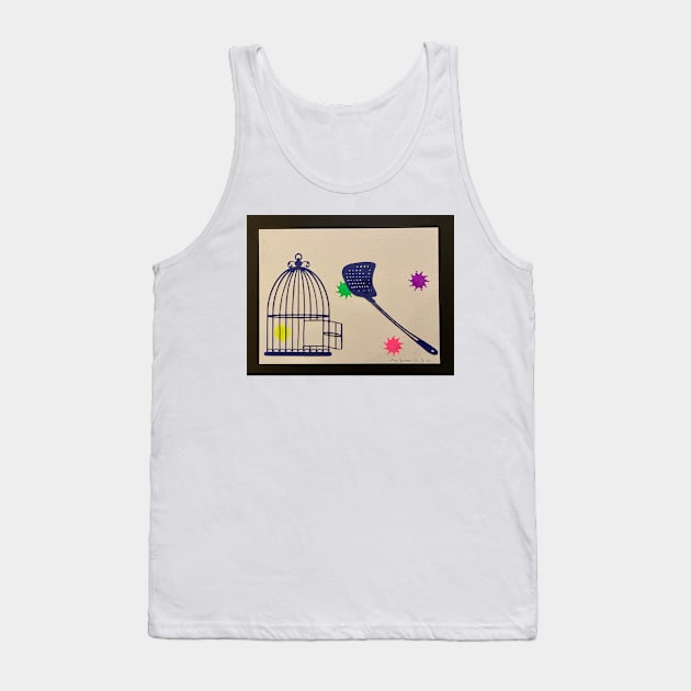 Swatting the Coronavirus Tank Top by gjspring